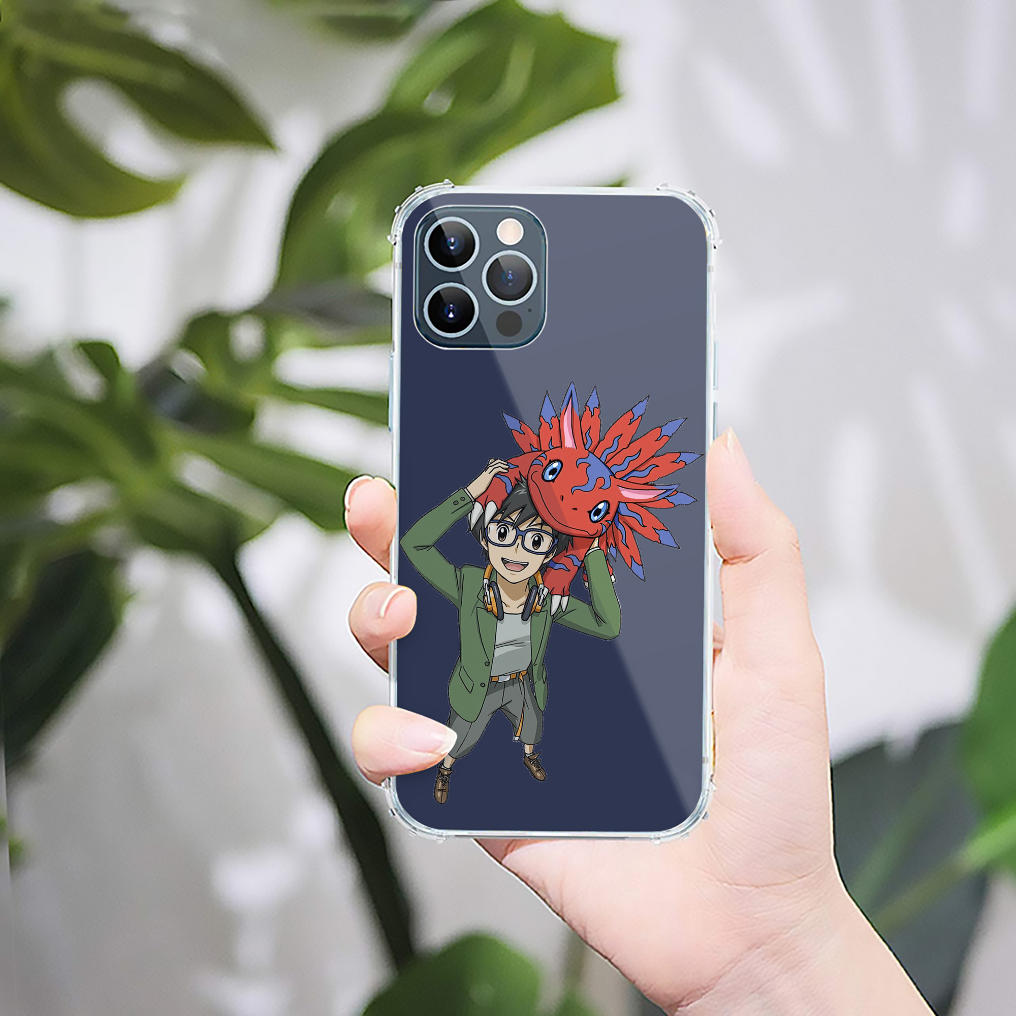（画像用） Digimon デジタルモンスター/デジモン 【iPhone 12シリーズ対応】透明スマホケース（クリアソフトケース）